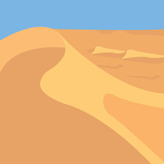 desert vector background, desert sand and cactus trees