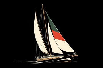 sailboat on the sea