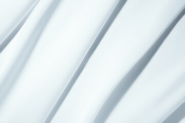 Cosmetic beauty product silky cream texture cool white colored background
