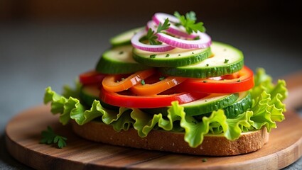 sandwich with tomato and cheese