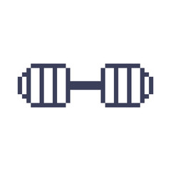 barbell gym object pixel art