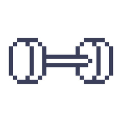 barbell gym object pixel art