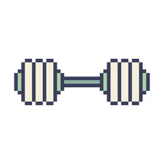 barbell gym object pixel art