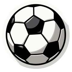 Fototapeta premium Vector SVG Icon of a Soccer Ball with Geometric Pattern in Flat Modern Style for Sports and Recreation Design