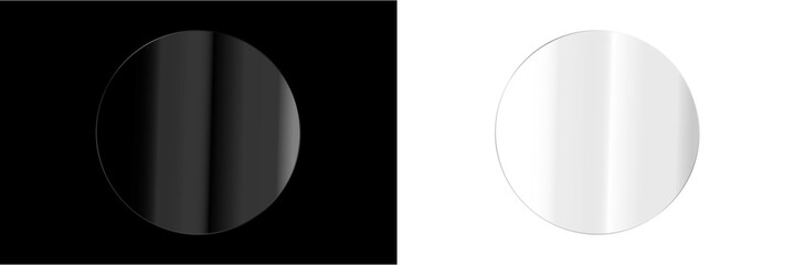 Futuristic UI Element with Glare and Shine
