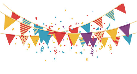 colorful party streamers