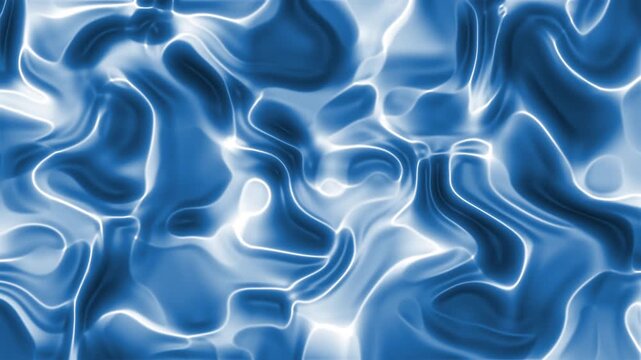 Flujo Azul Abstracto: V&iacute;deo de Texturas Ondulantes