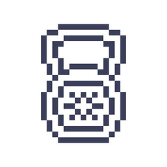 kettlebell gym tool pixel art