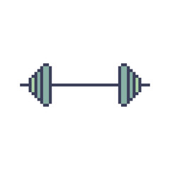 barbell gym object pixel art