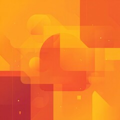 Abstract orange and red geometric shapes