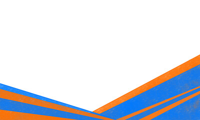 Top View Abstract Background – Blue and Orange Dynamic Lines For Banner, Presentation.