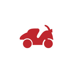 scooter motorcycle courier delivery logo design