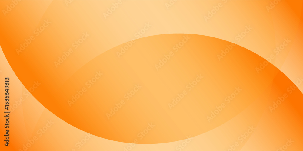 Fototapete vector orange line background curve element with white space for text and message design, overlappin