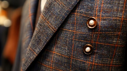 Closeup mens fashion suit jacket
