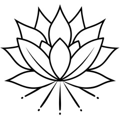 Glowing Lotus Flower Vector