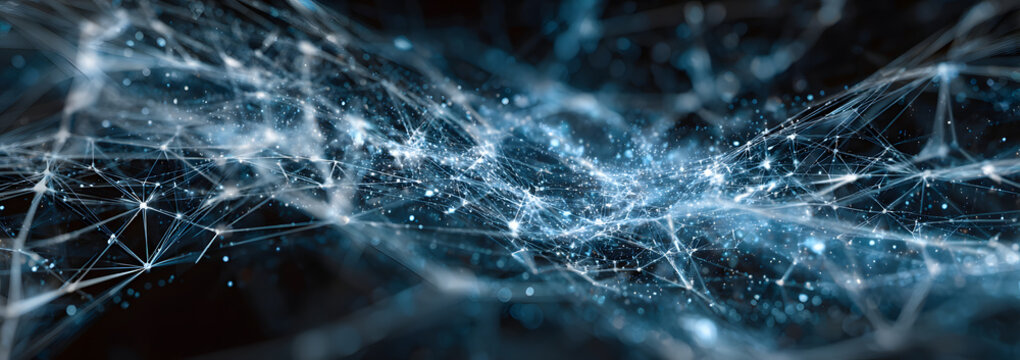 AI-driven data technology in a global network: illustration of big data, analytics, workflow and automation, showcasing a large language model transforming data stream with innovation and precision.