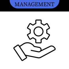 Management Line Editable Icons set. Vector illustration in modern thin line style of business icons: functions, principles, goals, and more. Pictograms and infographics for mobile apps