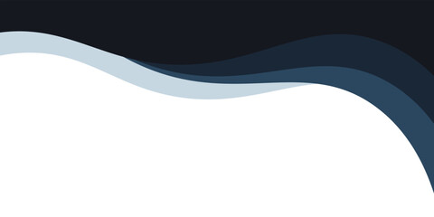 Abstract Wave Design with Clean Blue and Black Gradient Layers vector illustrator eps10