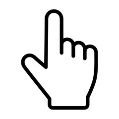 指差し・タッチする手のアイコン