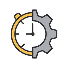 Efficiency Icon Vector Illustration Color Version
