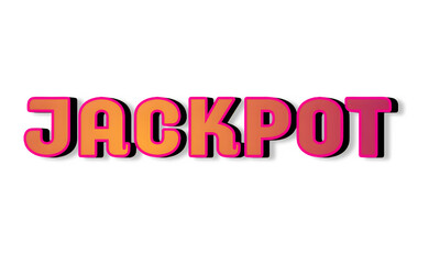 3d jackpot icon on transparent background
