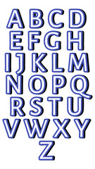 Alphabet letter A to Z 