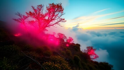 &ldquo;Ethereal Sunrise Over Flower-Filled Valley and Winding River&rdquo;

&ldquo;Fantasy Valley at Dawn &ndash; Mountains, Flowers & Golden Light&rdquo;

&ldquo;Lush Blooming Valley With River and Warm Sunrise Sky&rdquo;

&ldquo;Dreamlike Mountai