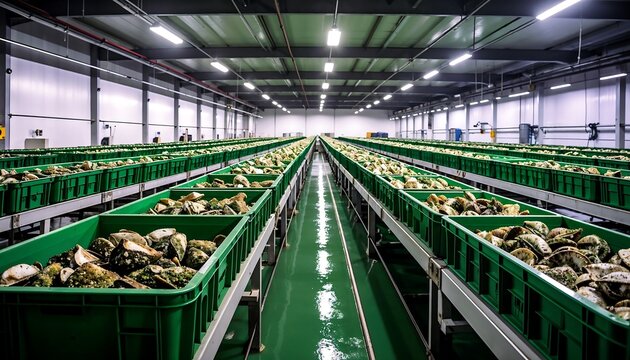 Seafood Processing Plant: Oyster Harvest -  Food and Drink Industry