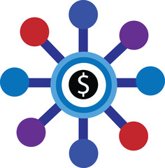 vector illustration of molecule