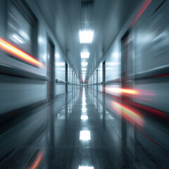 Fototapeta premium lonely medical hallway 