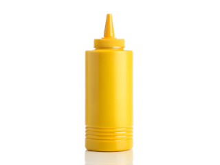 Bright Yellow Squeeze Bottle with Dispenser Cap - Condiment or Sauce Container