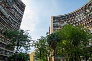 interior of a modern building
