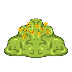 Green grass illustration, grass and flowers vector