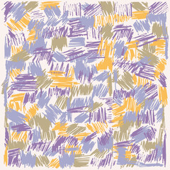 Illustration Dessin Abstrait Lignes, Gribouillis, Pop Design, Couleurs multiples, Fait main, Entrelacs, Carnet de Notes Vecteur