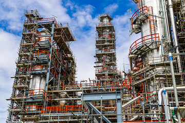 Oil​ refinery​ and​ plant and tower column of Petrochemistry