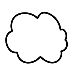 Speech bubble speech bubble. Speech bubble icon. Black highlighter circle vector. Black highlighter circle on white background. Bubble speech for highlighting text. Circle marker for highlighting text