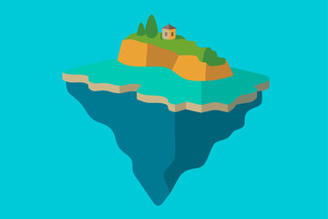 italian island cliffside meeting turquoise sea 