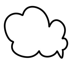 Speech bubble speech bubble. Speech bubble icon. Black highlighter circle vector. Black highlighter circle on white background. Bubble speech for highlighting text. Circle marker for highlighting text