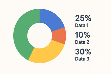 Obraz premium Colorful Pie Chart