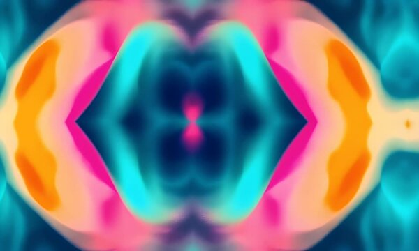 Vibrant Abstract Colorful Pattern with Fluid Shapes and Dynamic Swirls in Bright Hues