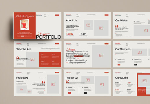 Design Portfolio Presentation Layout