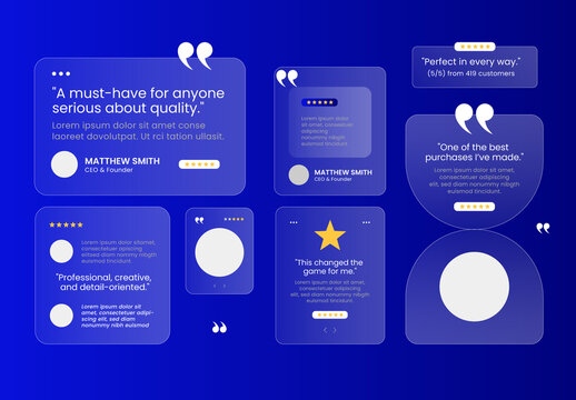 Testimonials Review And Quotes Template