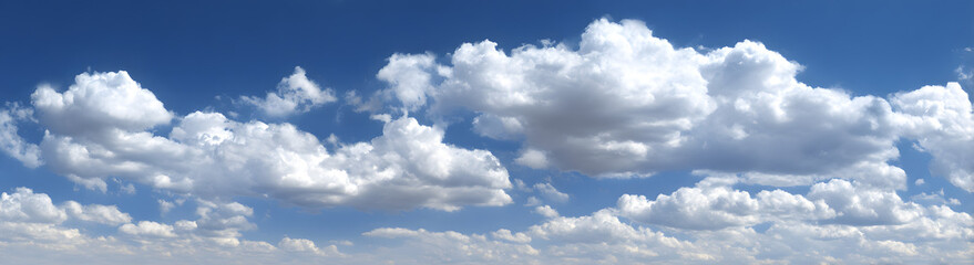 Fototapeta premium white fluffy clouds on blue sky in summer
