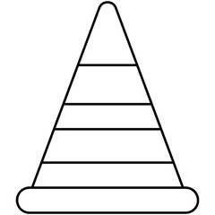 Traffic Cone Barrier Icon