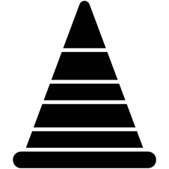 Traffic Cone Barrier Icon