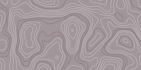 Abstract seamless topographic map pattern with smooth contour lines on a muted background. Ideal for backgrounds, textiles, wallpapers, and modern design projects with a geographic or terrain theme.