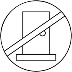 Do Not Enter Icon