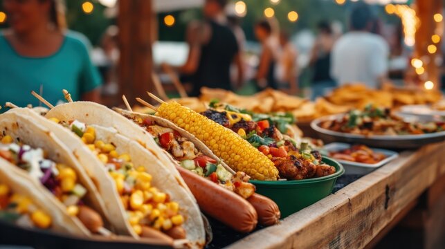 Food display outdoor market