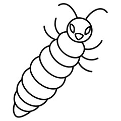 Minimal Silkworm Vector
