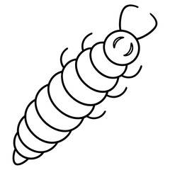 Minimal Silkworm Vector